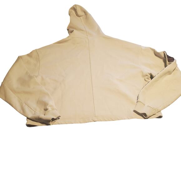 Controlled Insanity Size S Forged in Failure Cropped Hoodie Gray Cotton Blend - Picture 5 of 10